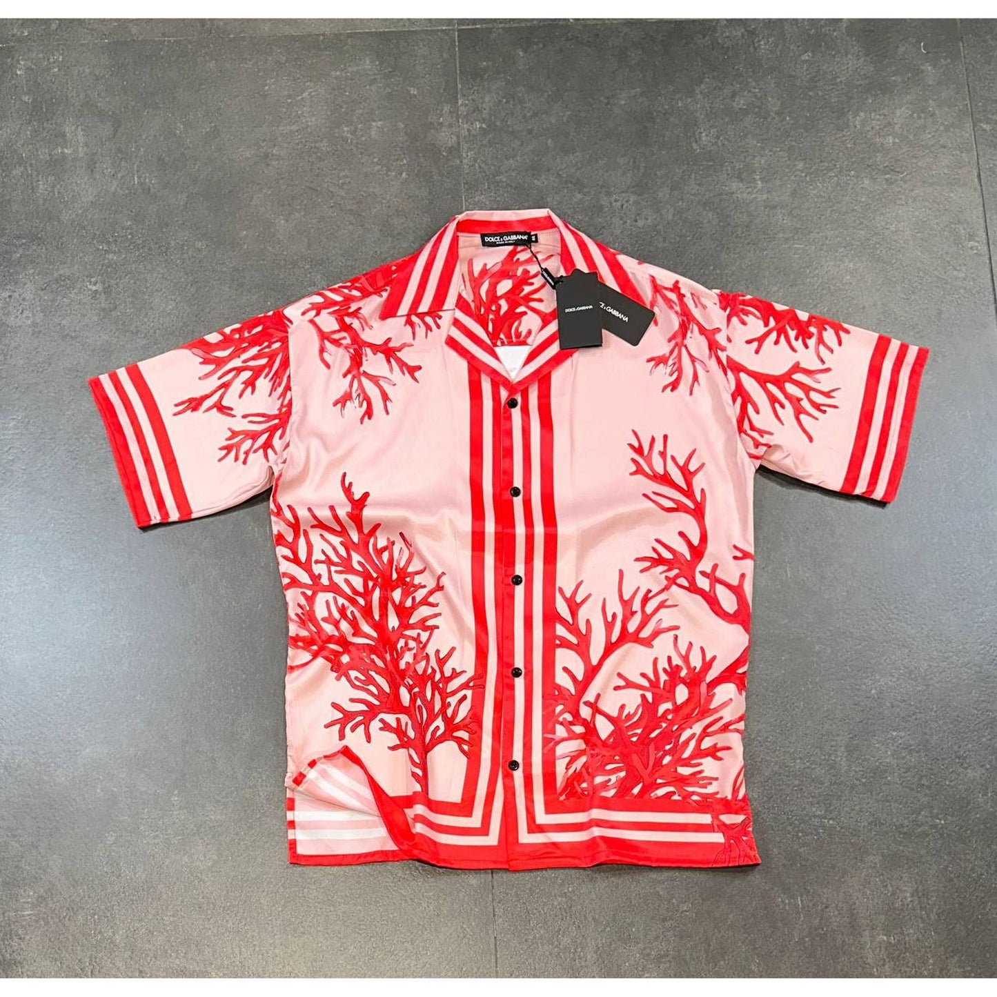Red Floral Satin Summer Set