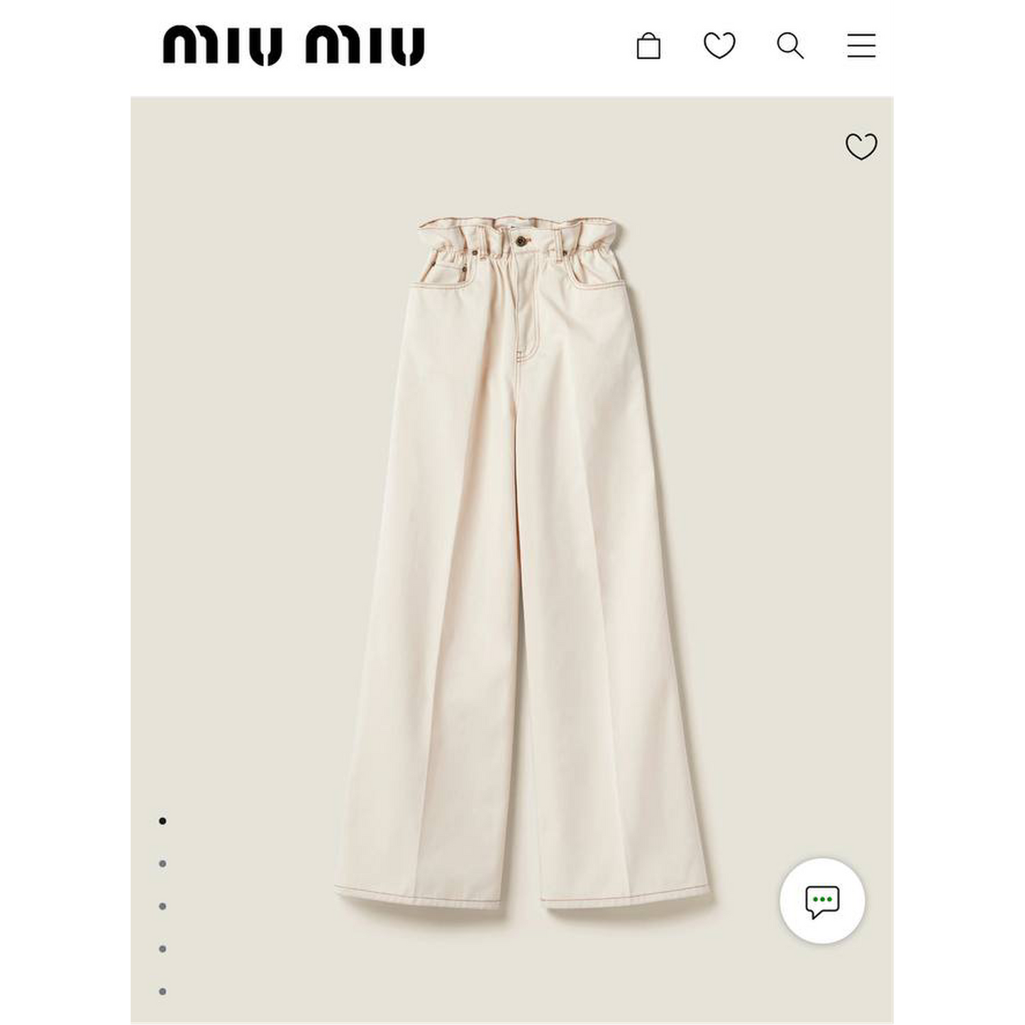 White Women’s Jeans with Orange Logo