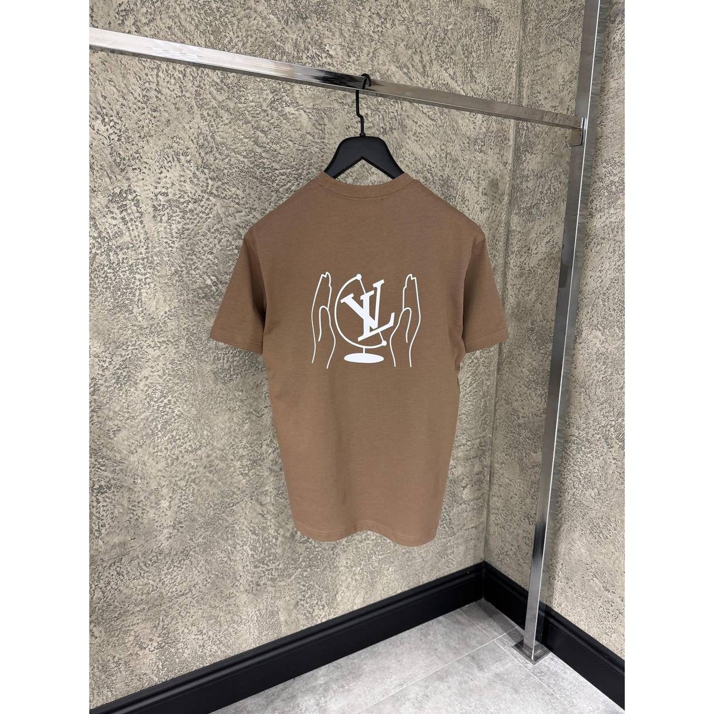 Brown Oversized Cotton T-shirt