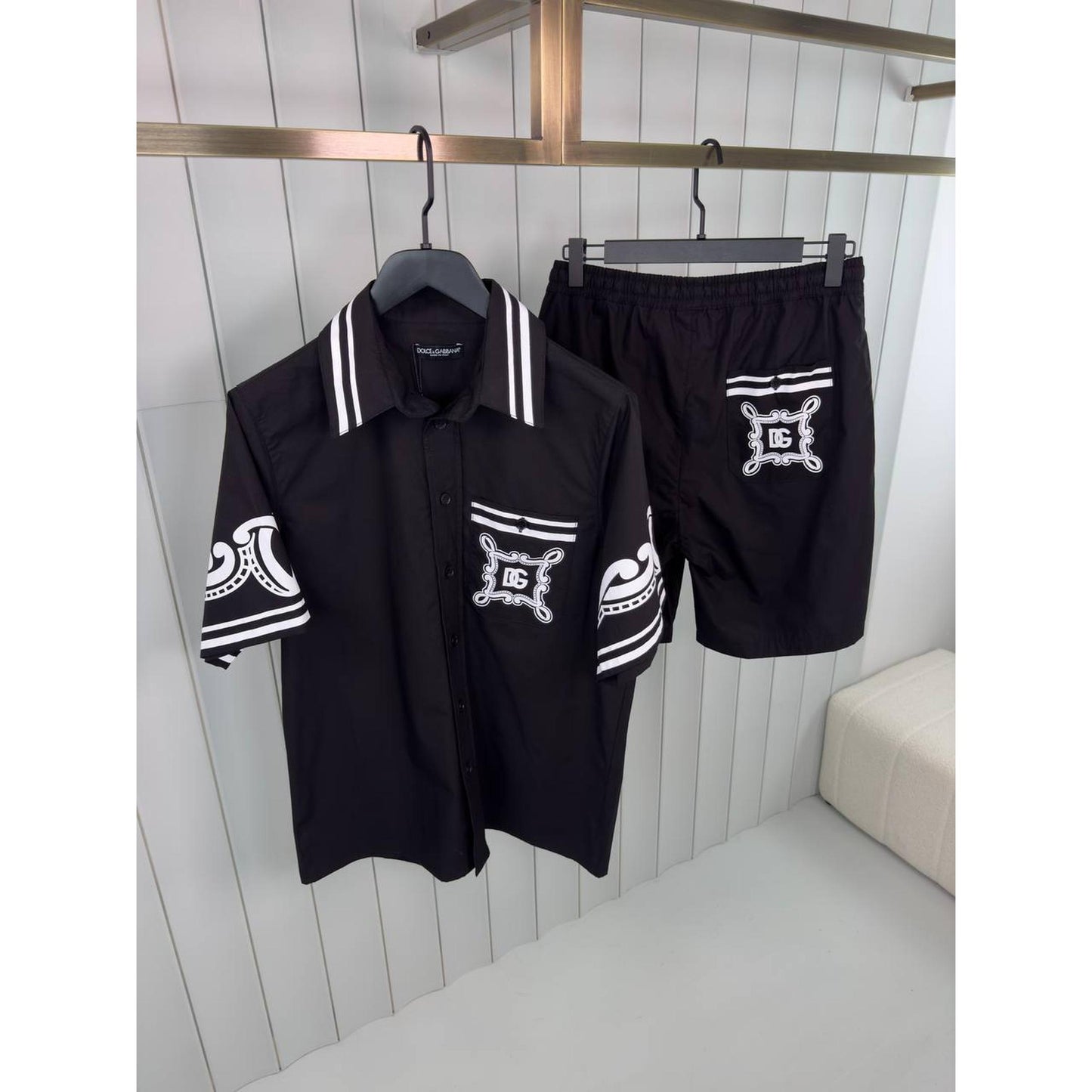 Black Cotton Summer Set