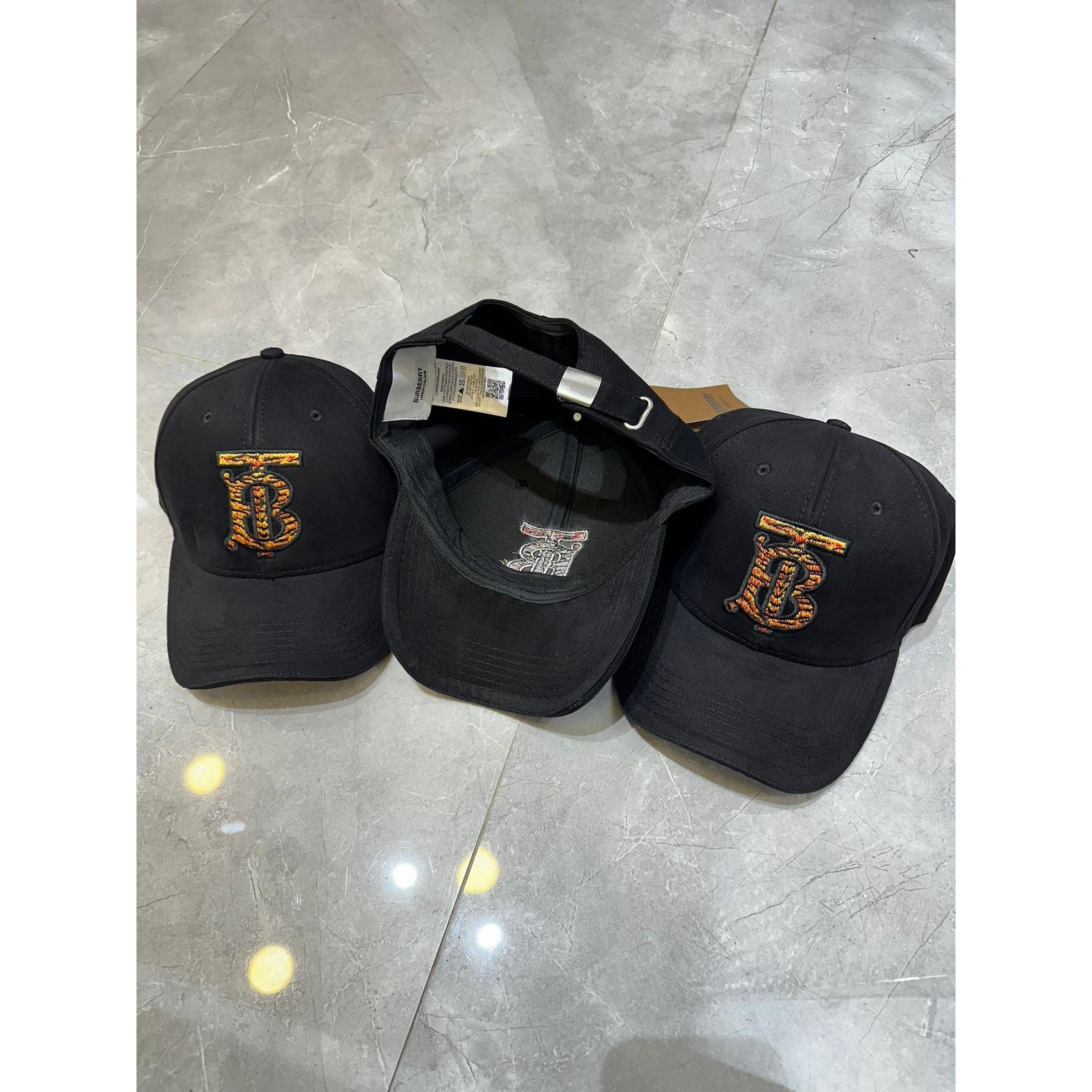Black Cap with Embroidered Tiger Logo Limited Edition