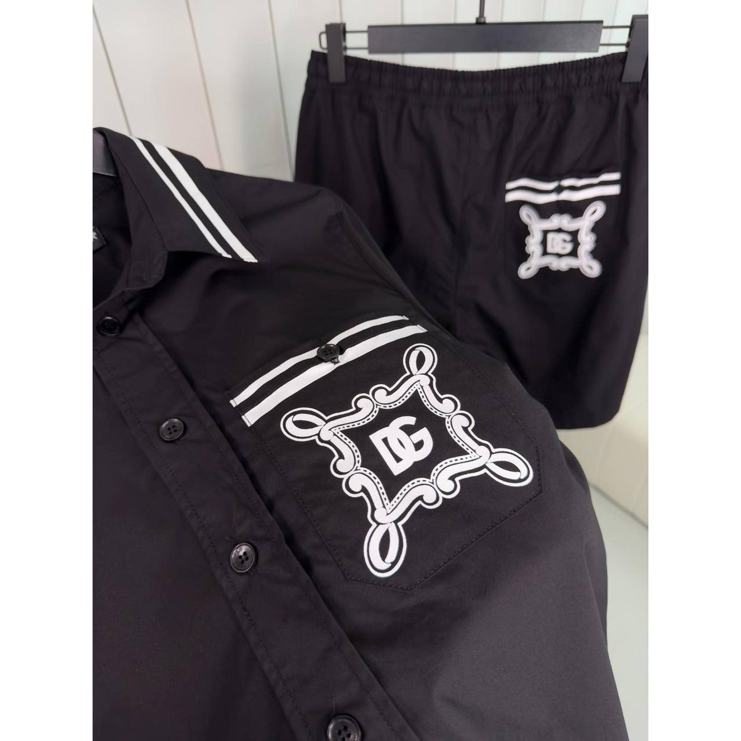 Black Cotton Summer Set