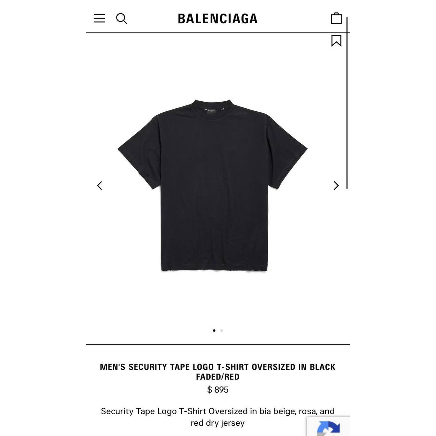 Black Oversized T-Shirt with Red Logo
