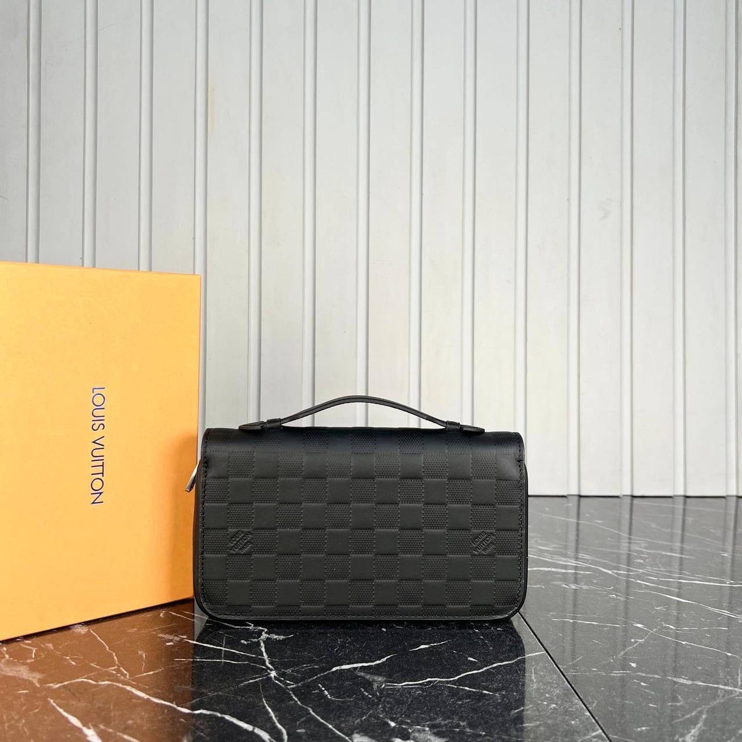 Black Monogram Leather Wallet