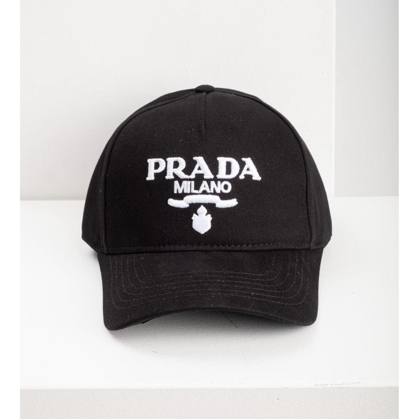 Black Cap with Embroidered Logo