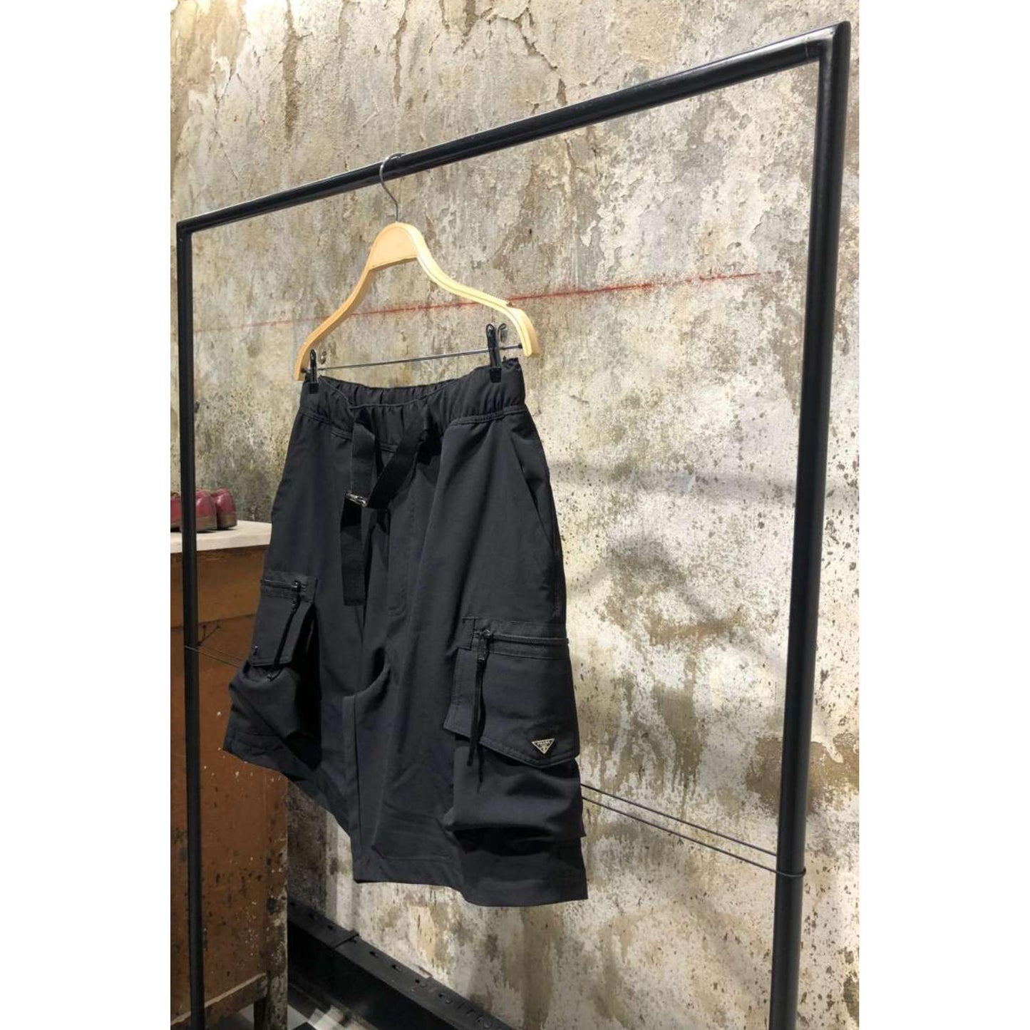 Black Premium Cargo Shorts