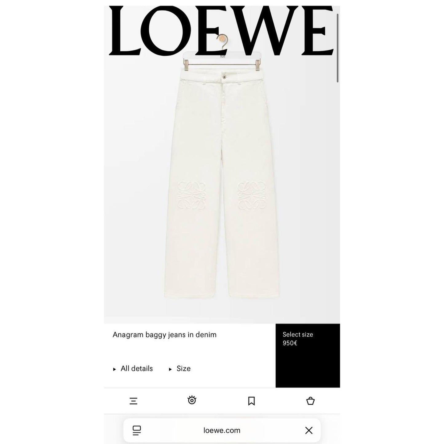 White Women’s Embroidered Jeans