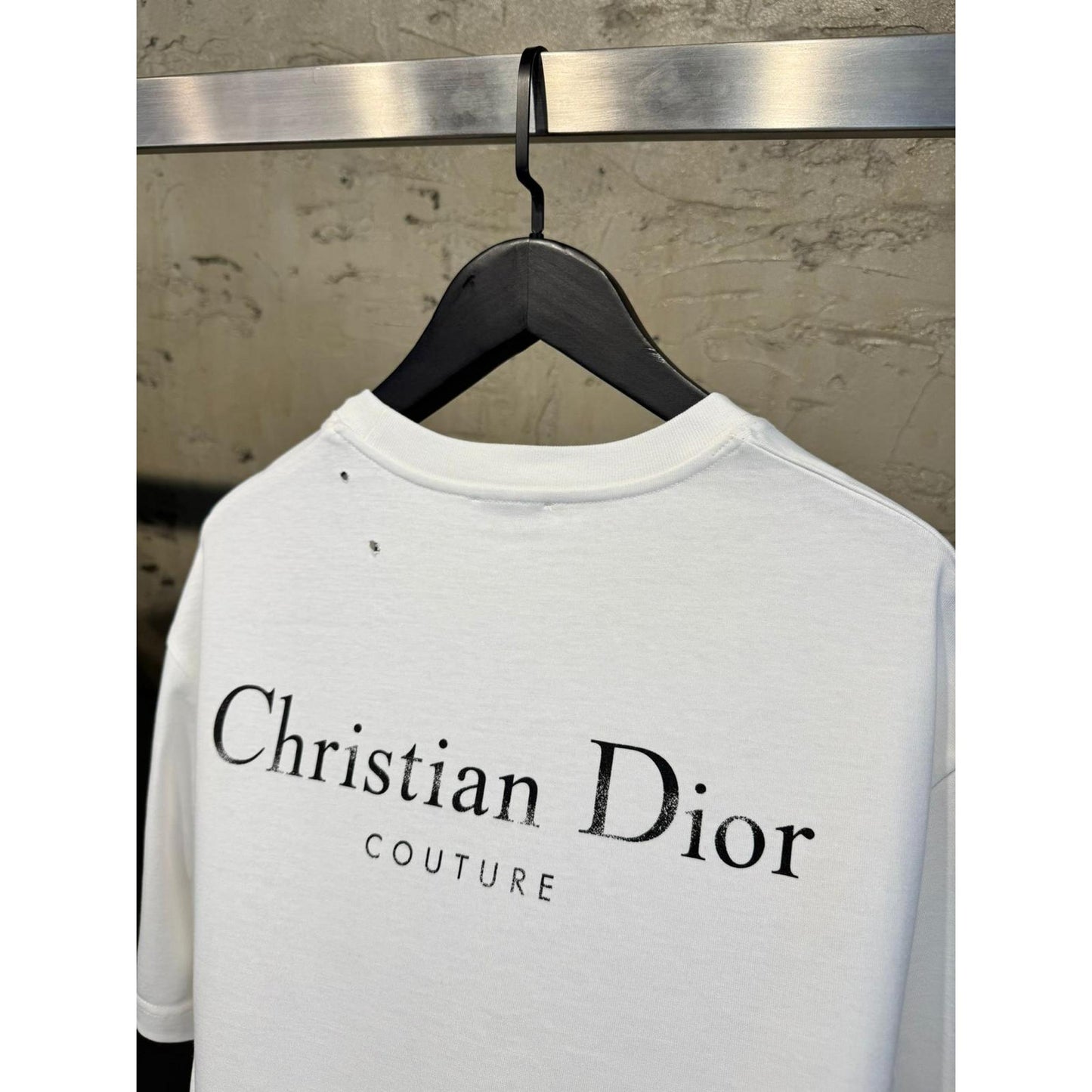 White Oversized Ripped T-Shirt