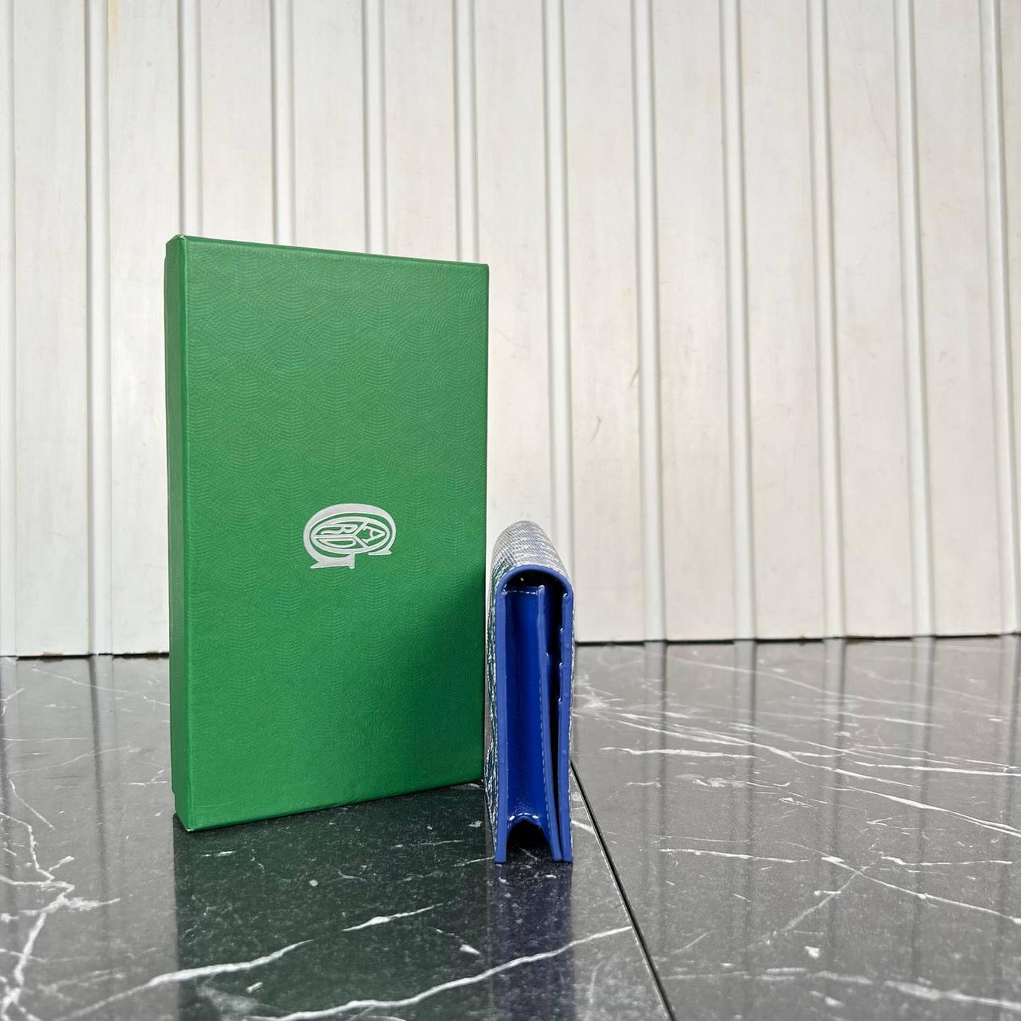 Blue Monogram Wallet