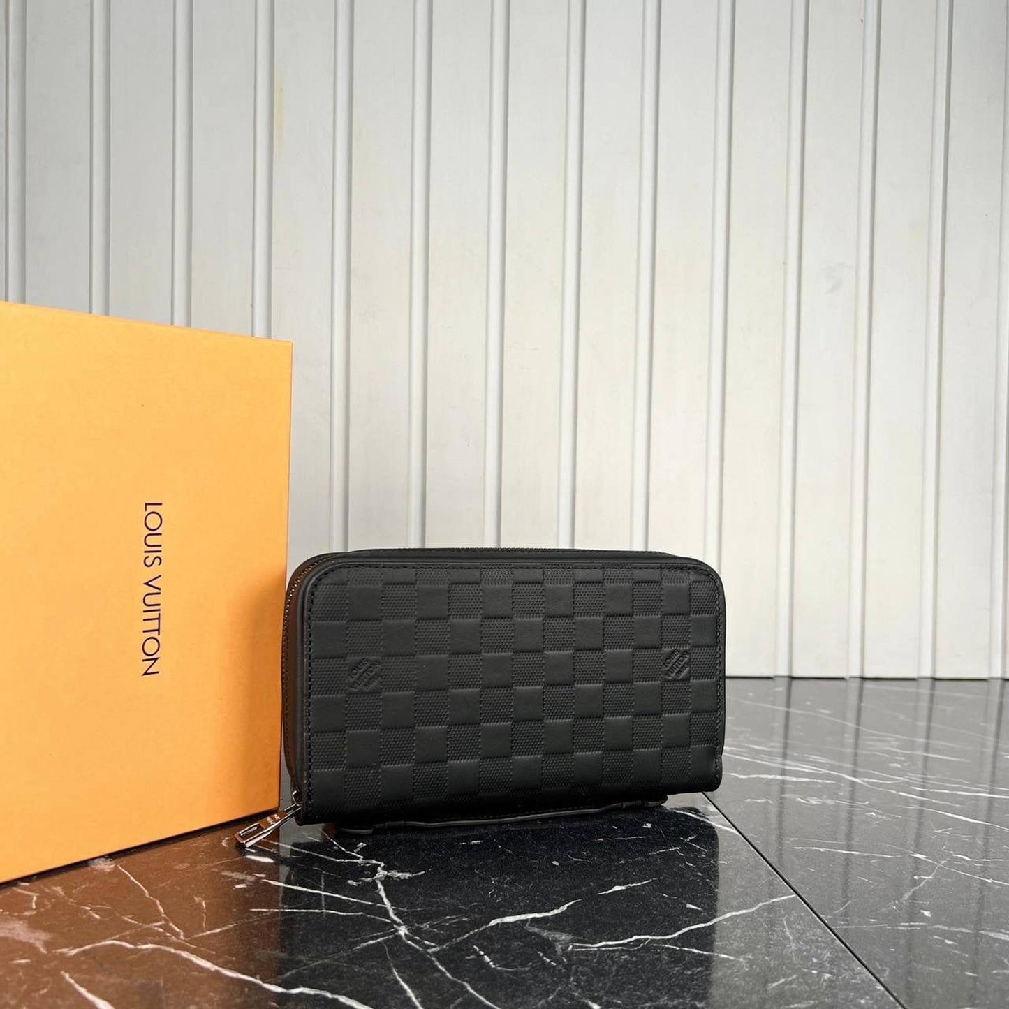 Black Monogram Leather Wallet