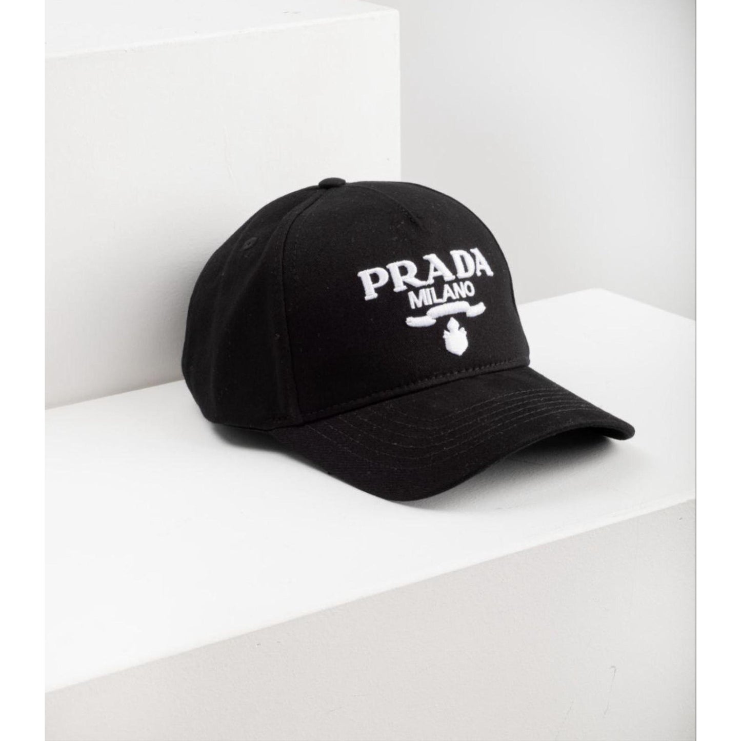 Black Cap with Embroidered Logo