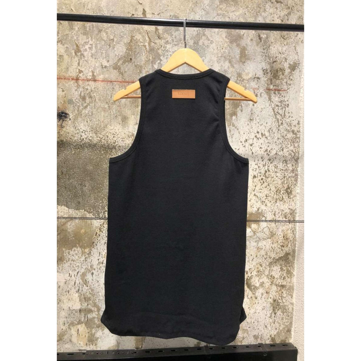 Black Tank Top with Label on the Back