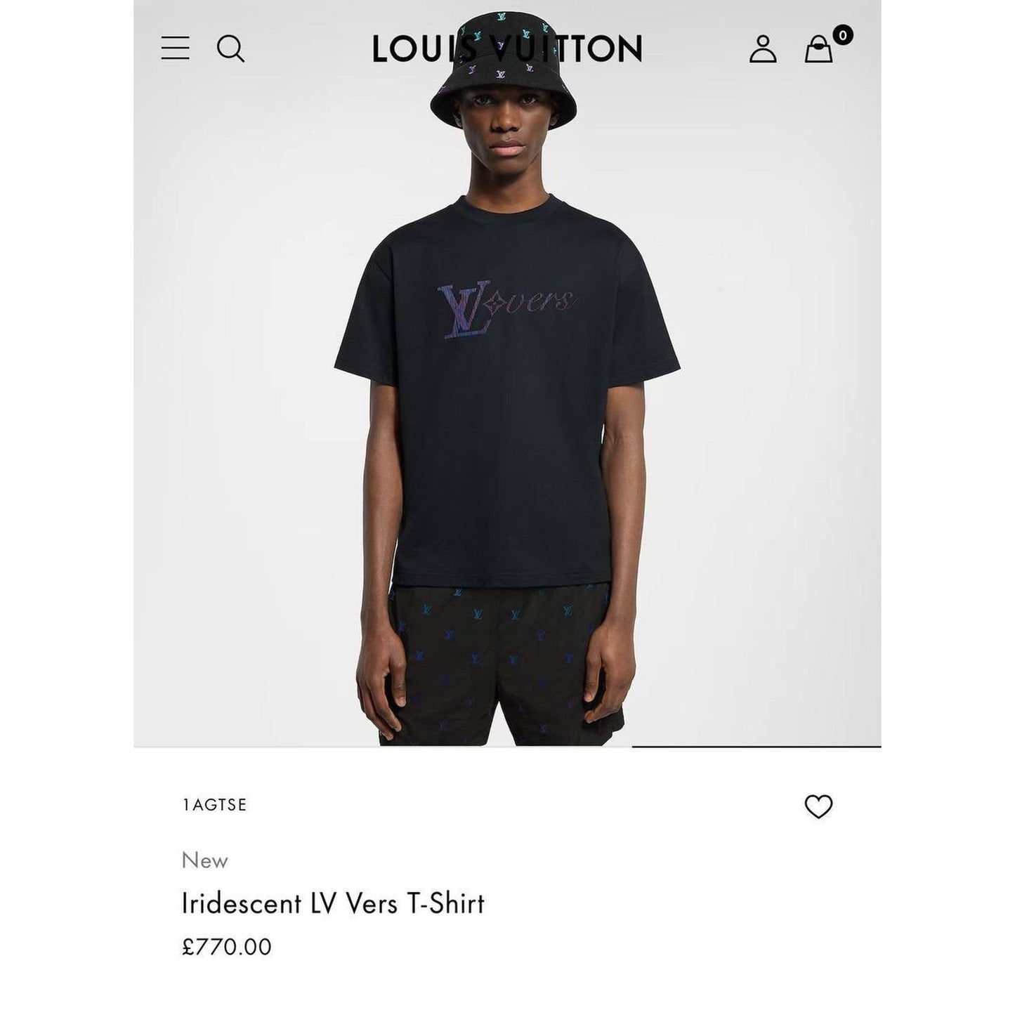 Black Oversized T-Shirt with Blue Logos