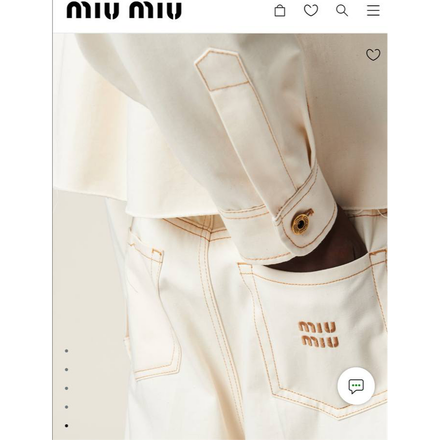 White Women’s Jeans with Orange Logo