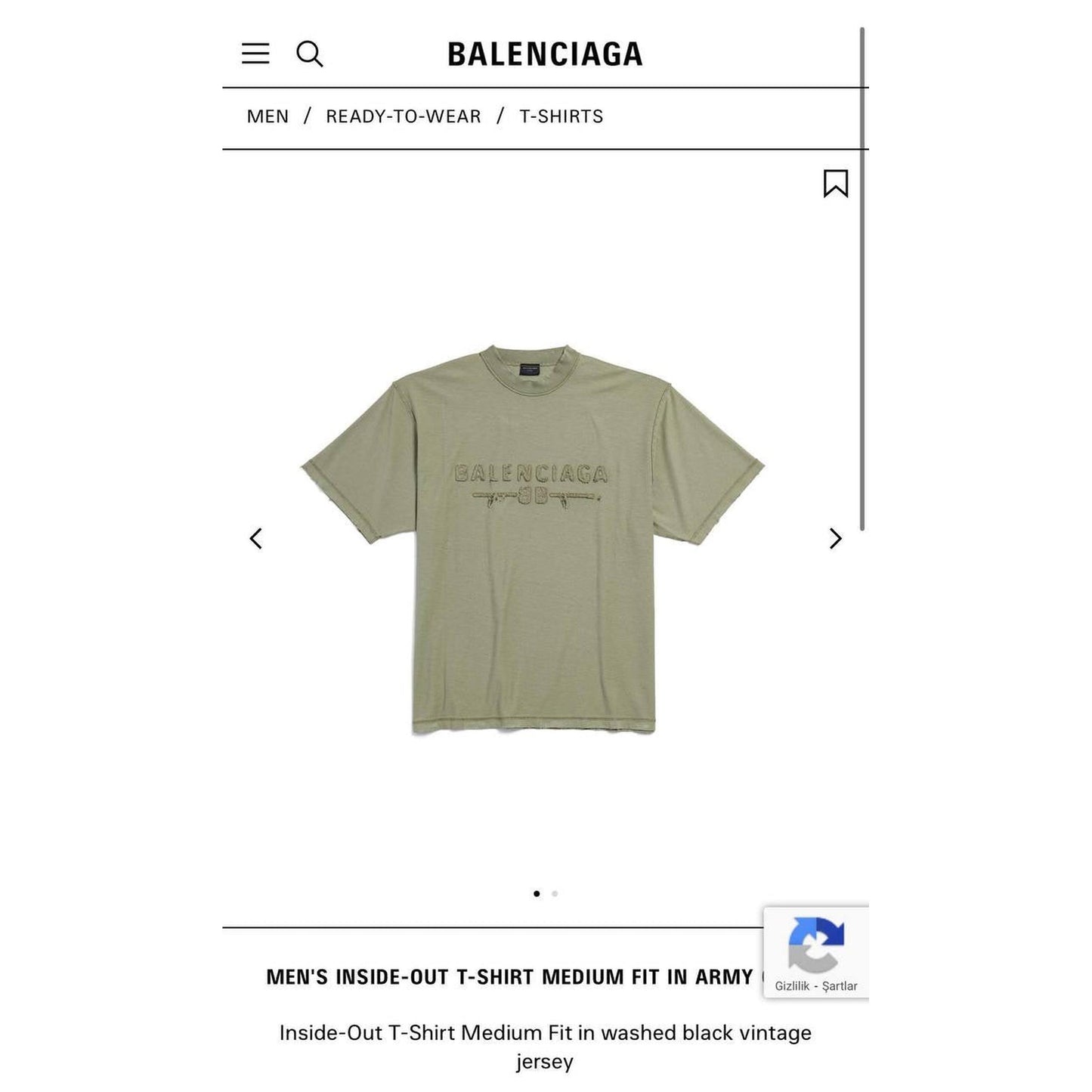 Khaki Oversized T-Shirt