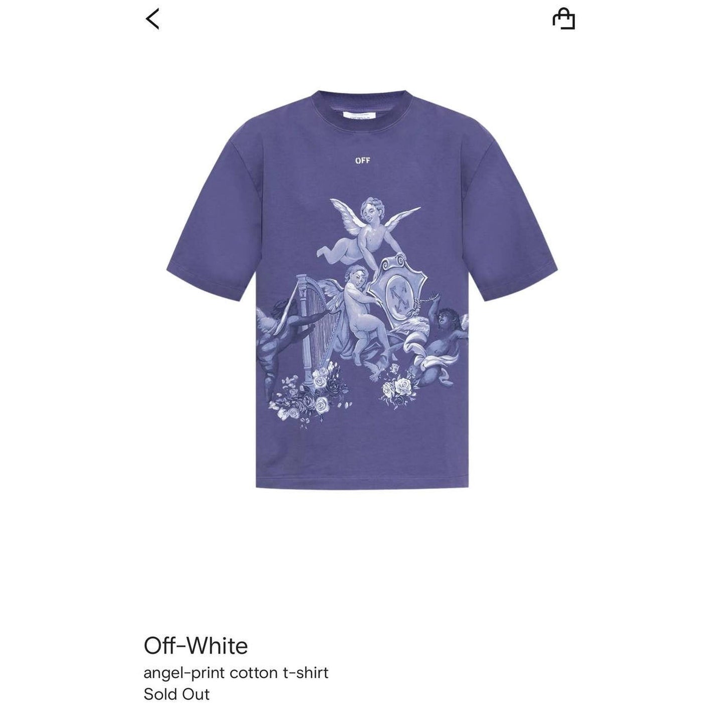 Blue Oversized T-Shirt with Angels