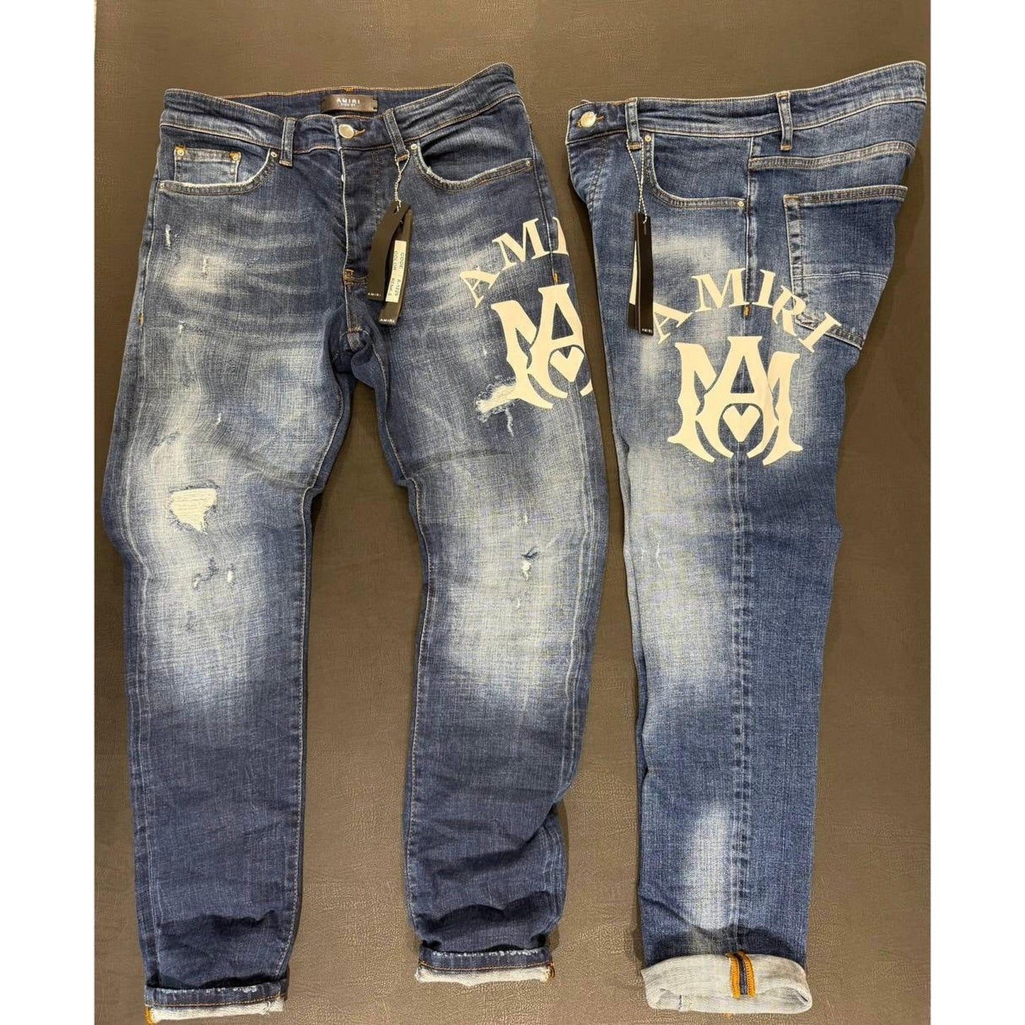 Blue Men Jeans with Logo