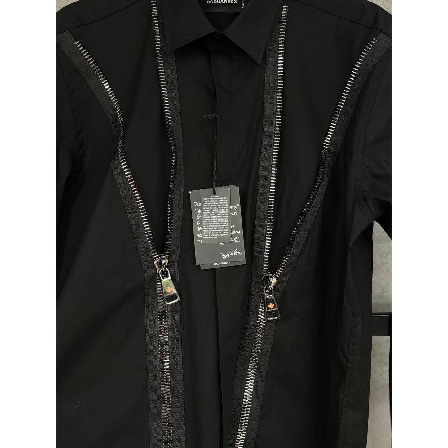 Black Zipper Shirt