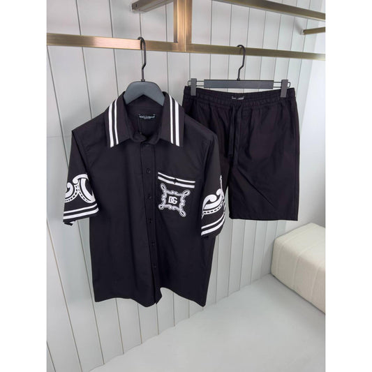 Black Cotton Summer Set