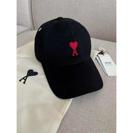Black Cap with Red Heart