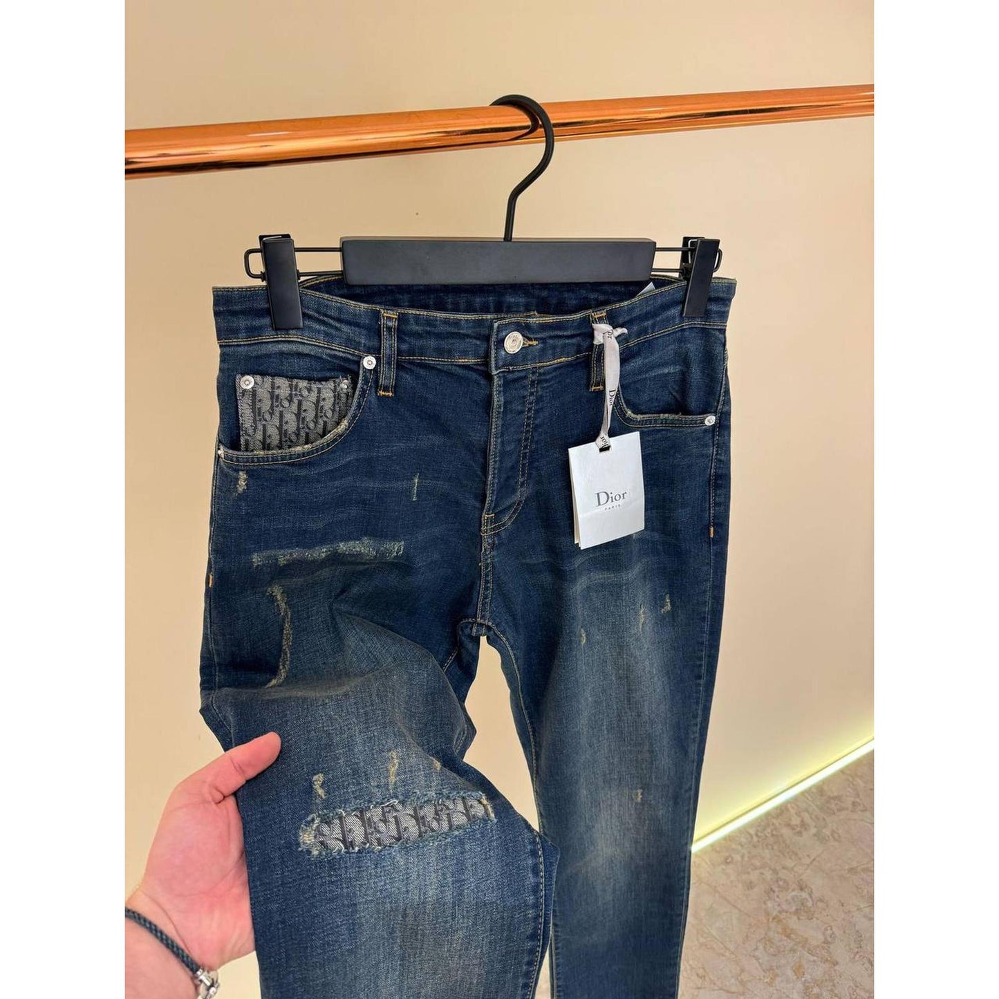 Blue Oblique Monogram Jeans
