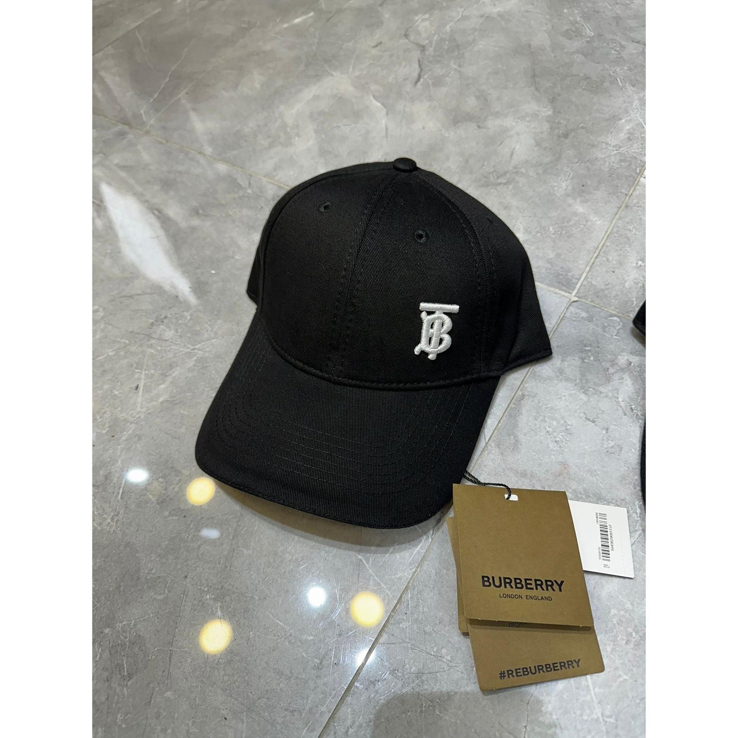 Black Cap with Embroidered Logo