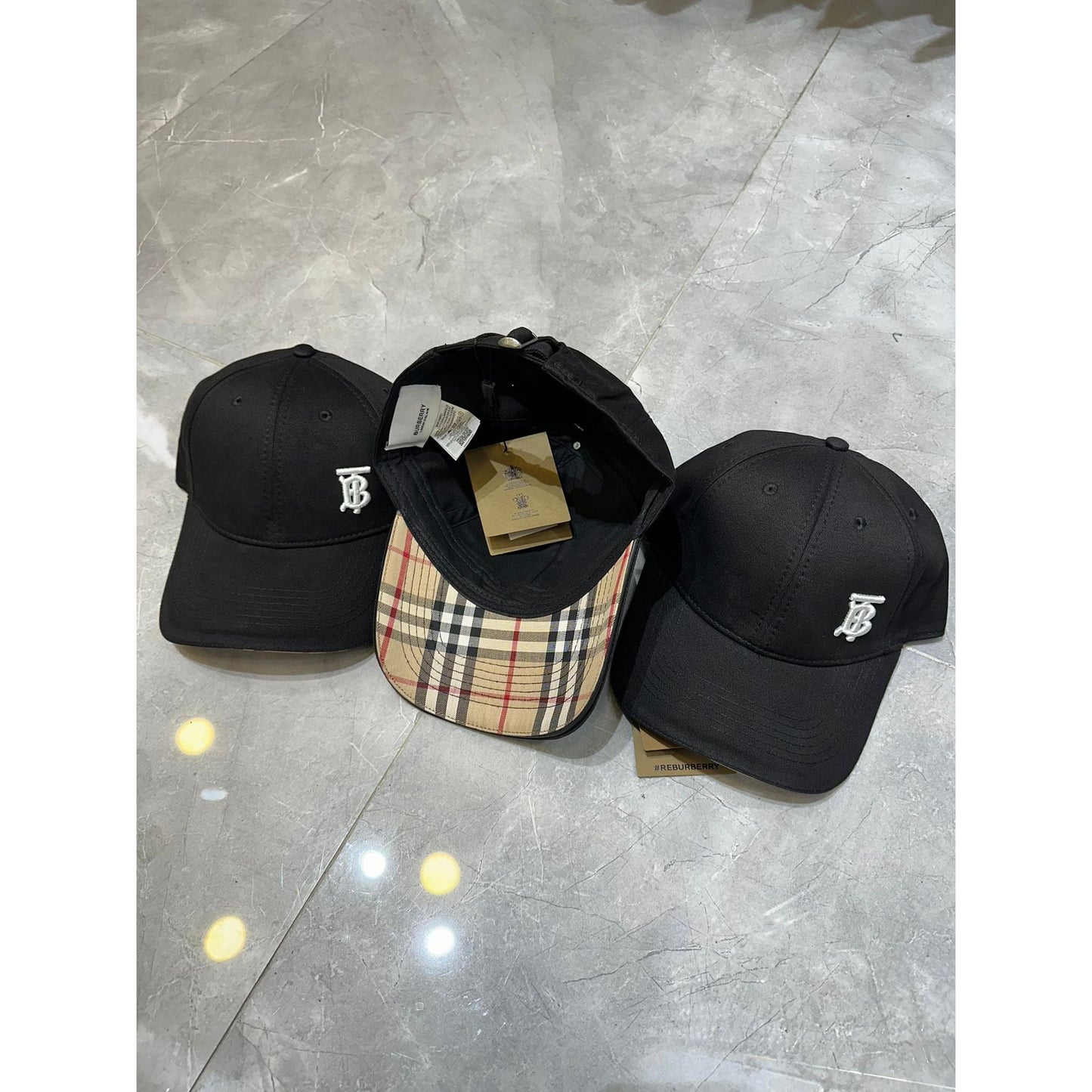 Black Cap with Embroidered Logo