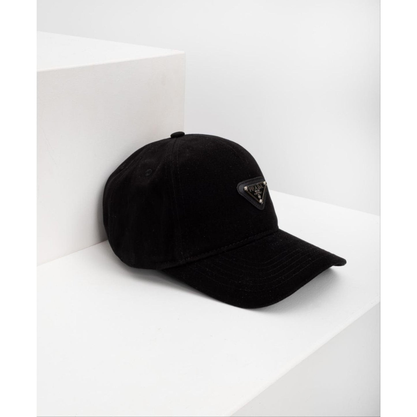 Black Cap with Metal Logo