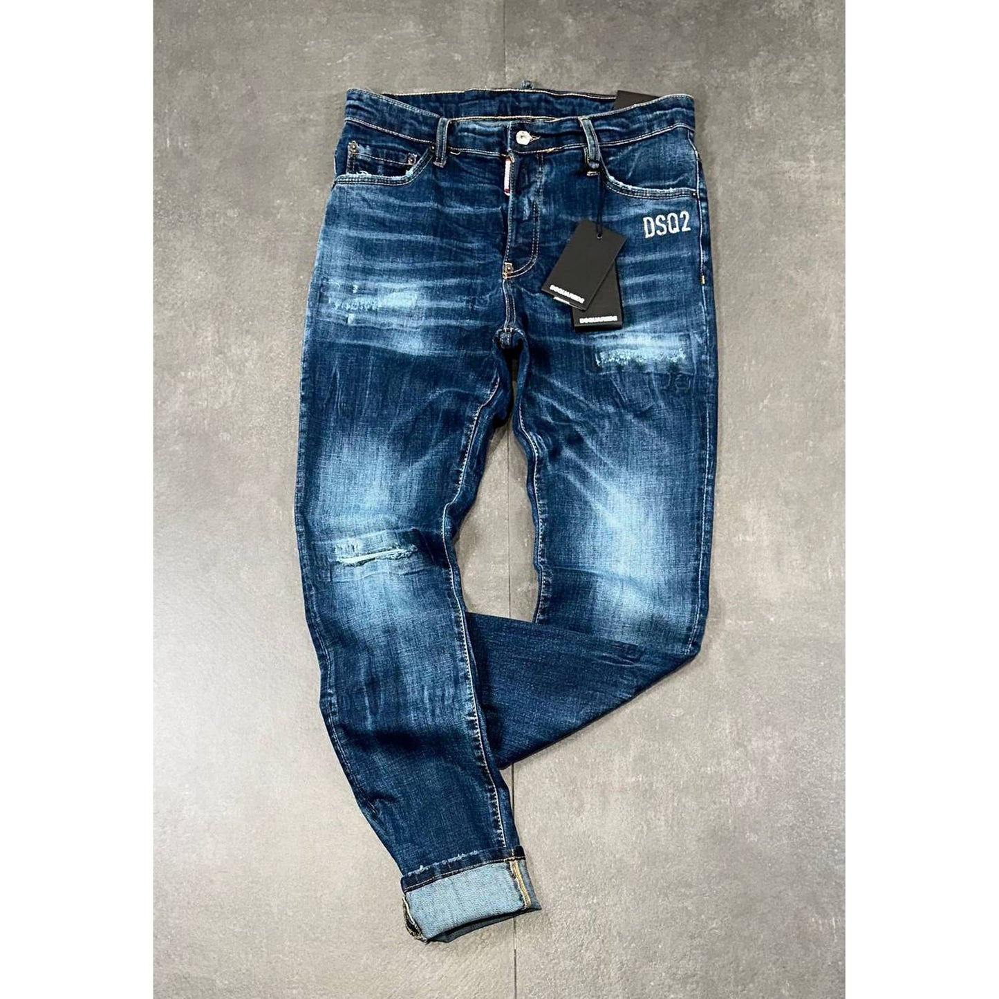 Blue Men Jeans with Logo