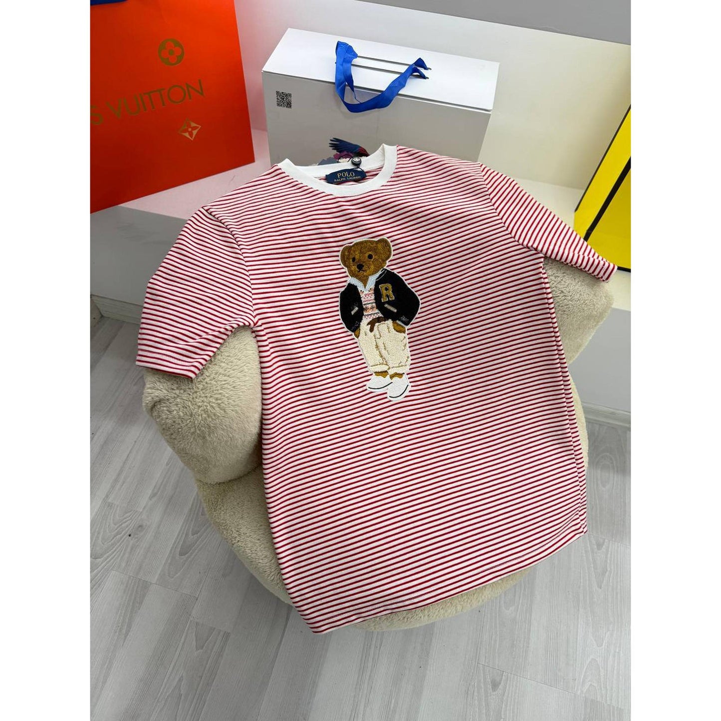 Red Striped Women’s T-Shirt