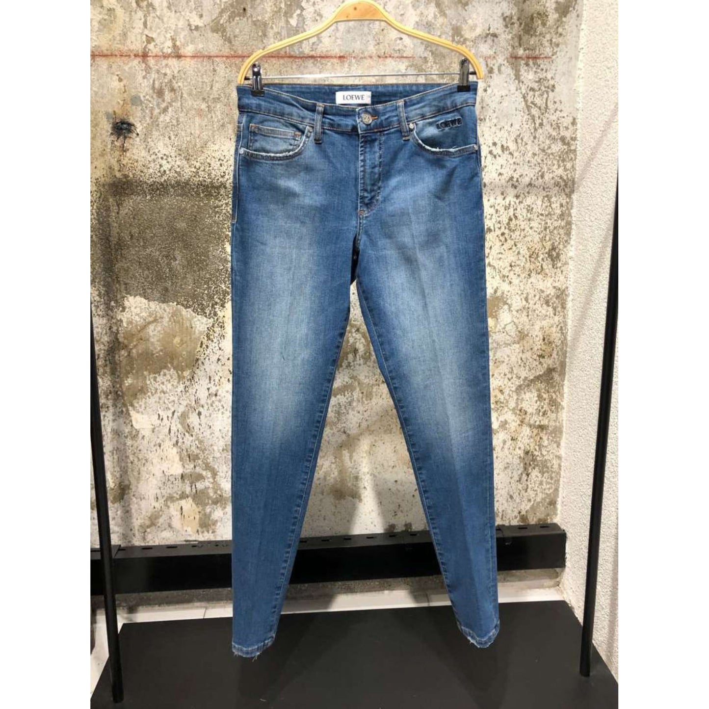 Blue Jeans with Logo on the Back