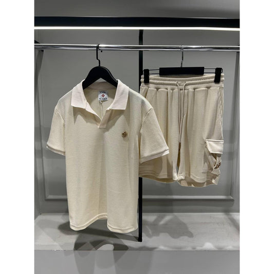 Cream Knitted Summer Set