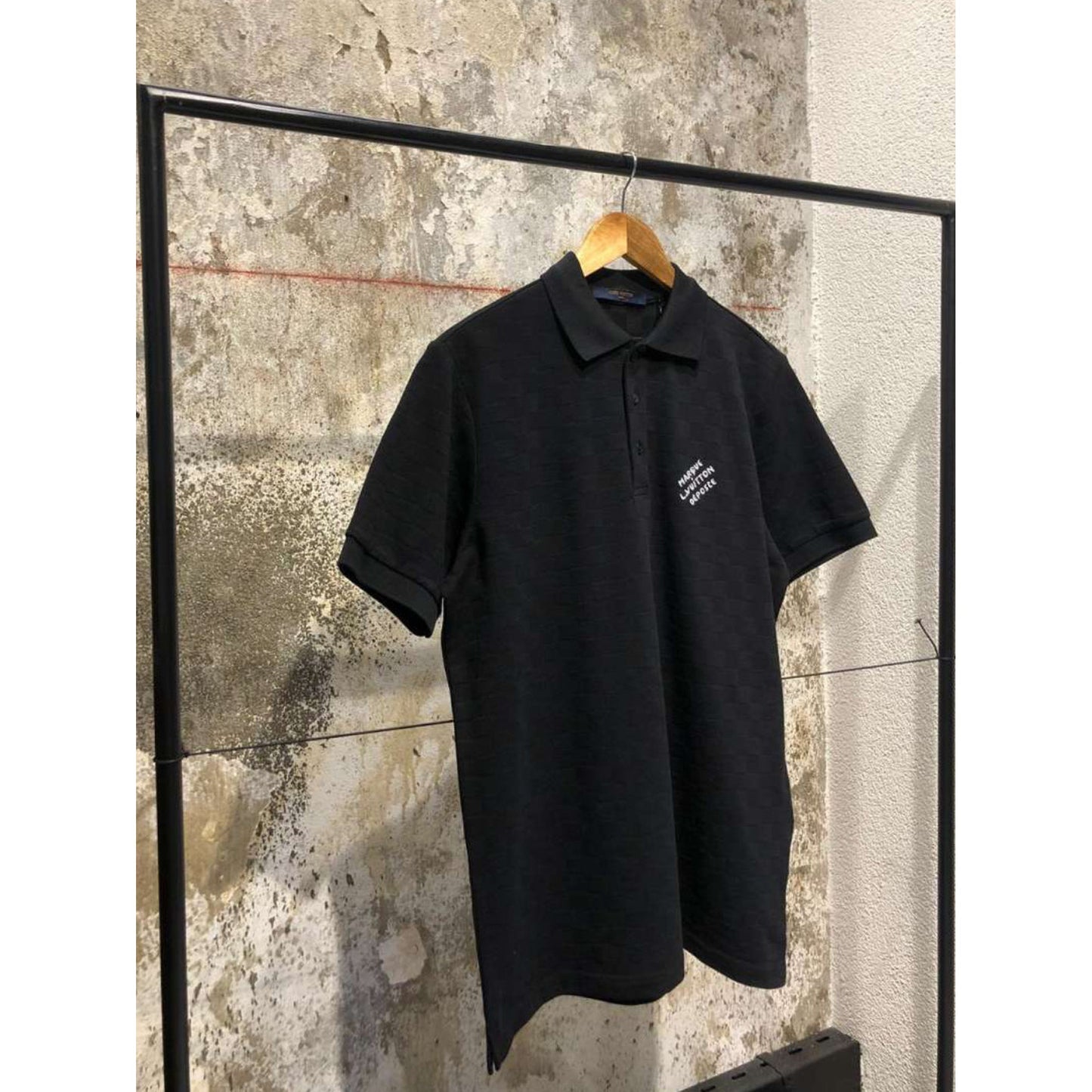 Black Monogram Polo T-Shirt