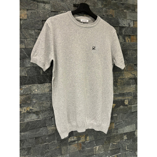 Grey Knitted Luxury T-Shirt