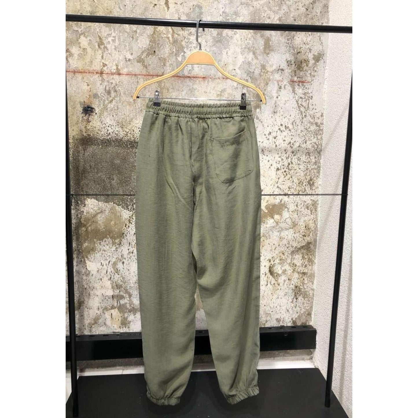 Green Linen Pants
