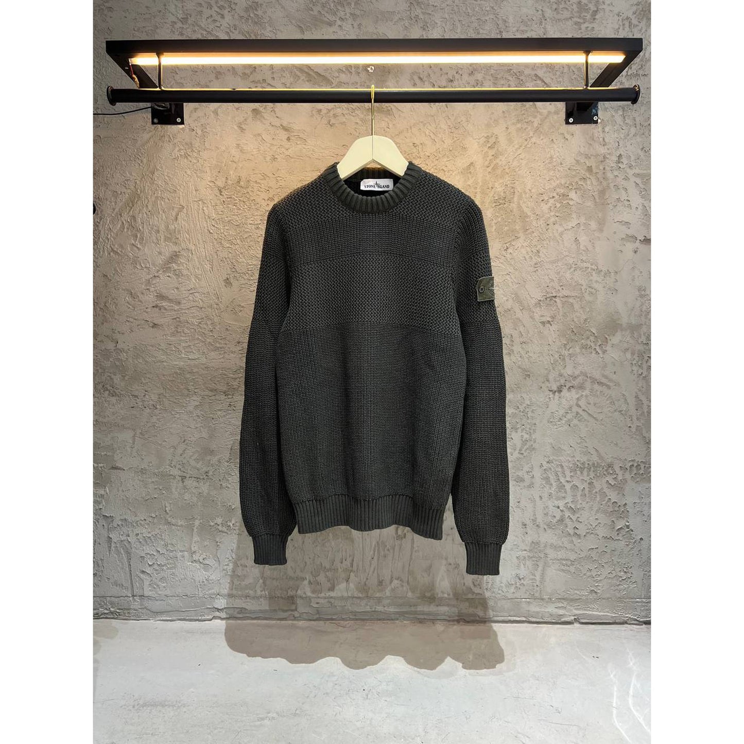 Military Green Wool Sweater