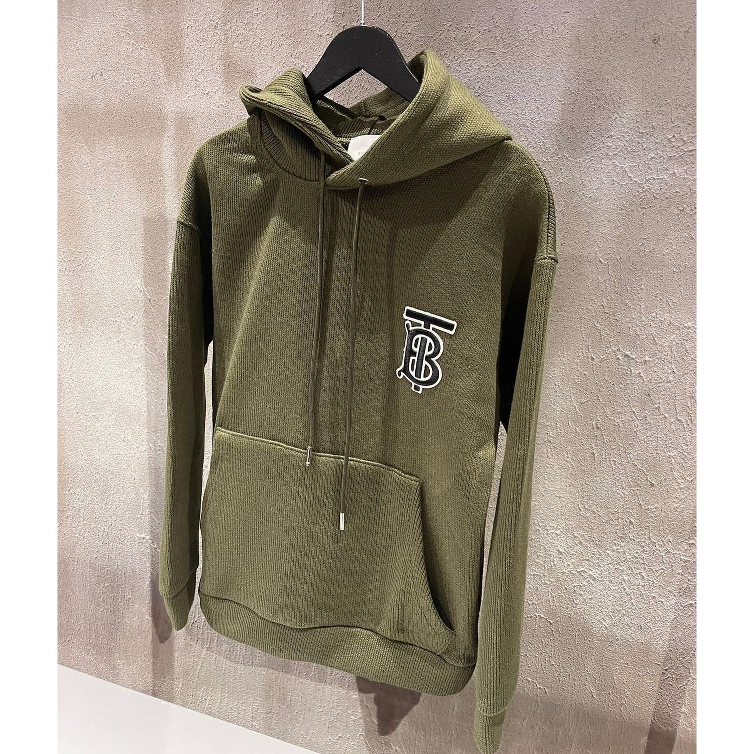 Military Grey Knitted Hoodie