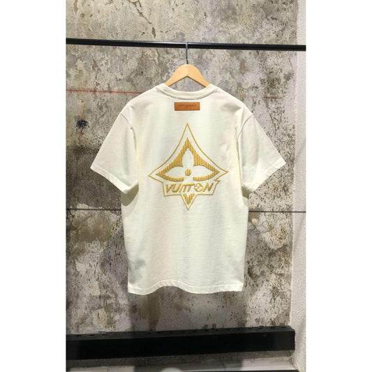 White Embroidered Oversized T-Shirt