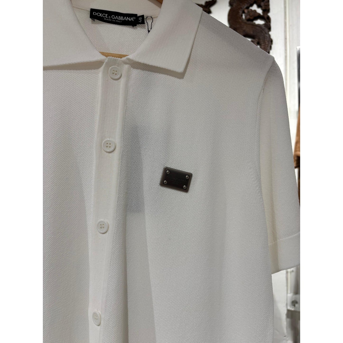 White Polo Cotton Shirt