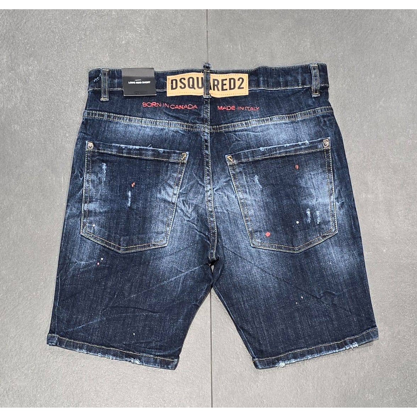 Dark Blue Denim Shorts