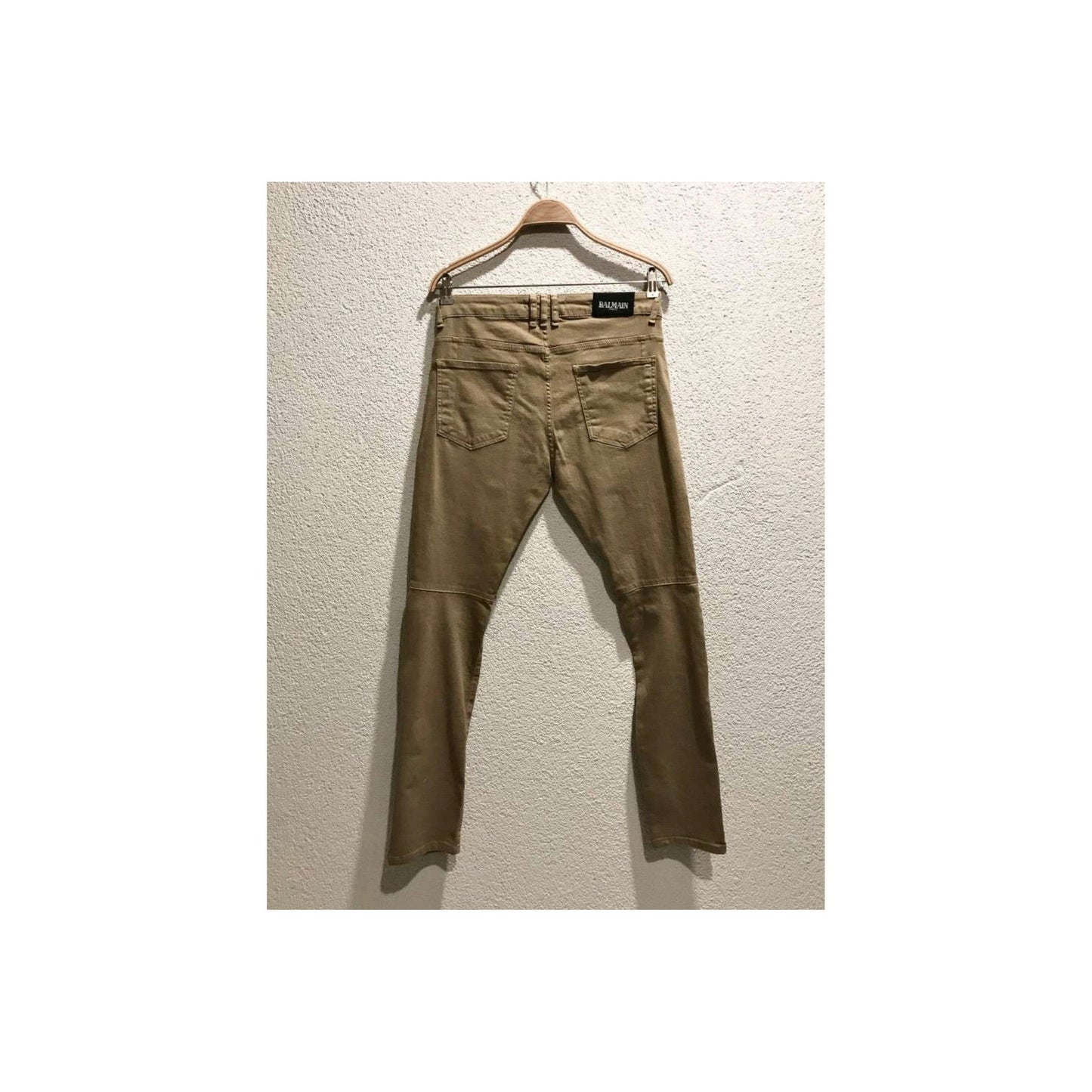 Beige slim fit jeans